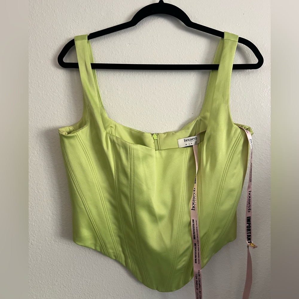 House of CB Corset Top | Lime Green | Size XL - Picture 2 of 4
